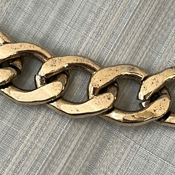 Beautiful handcrafted Leather and Metal Chain Belt - Sz Large - NWT - Picture 3 of 16